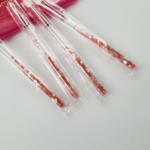 Sephora Glamierre Pink Luxe Glitter Eye Makeup Brush Set‎ - Picture 2 of 5